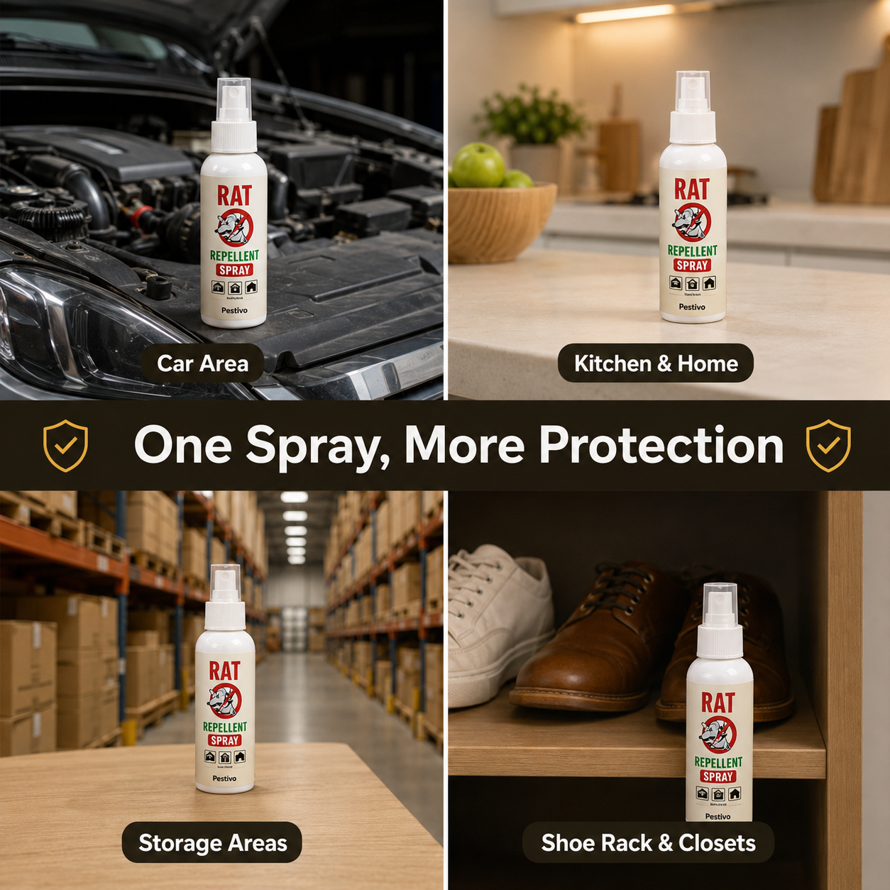 Rat Repellent Spray 50ML Buy 1 Get 2 Free
