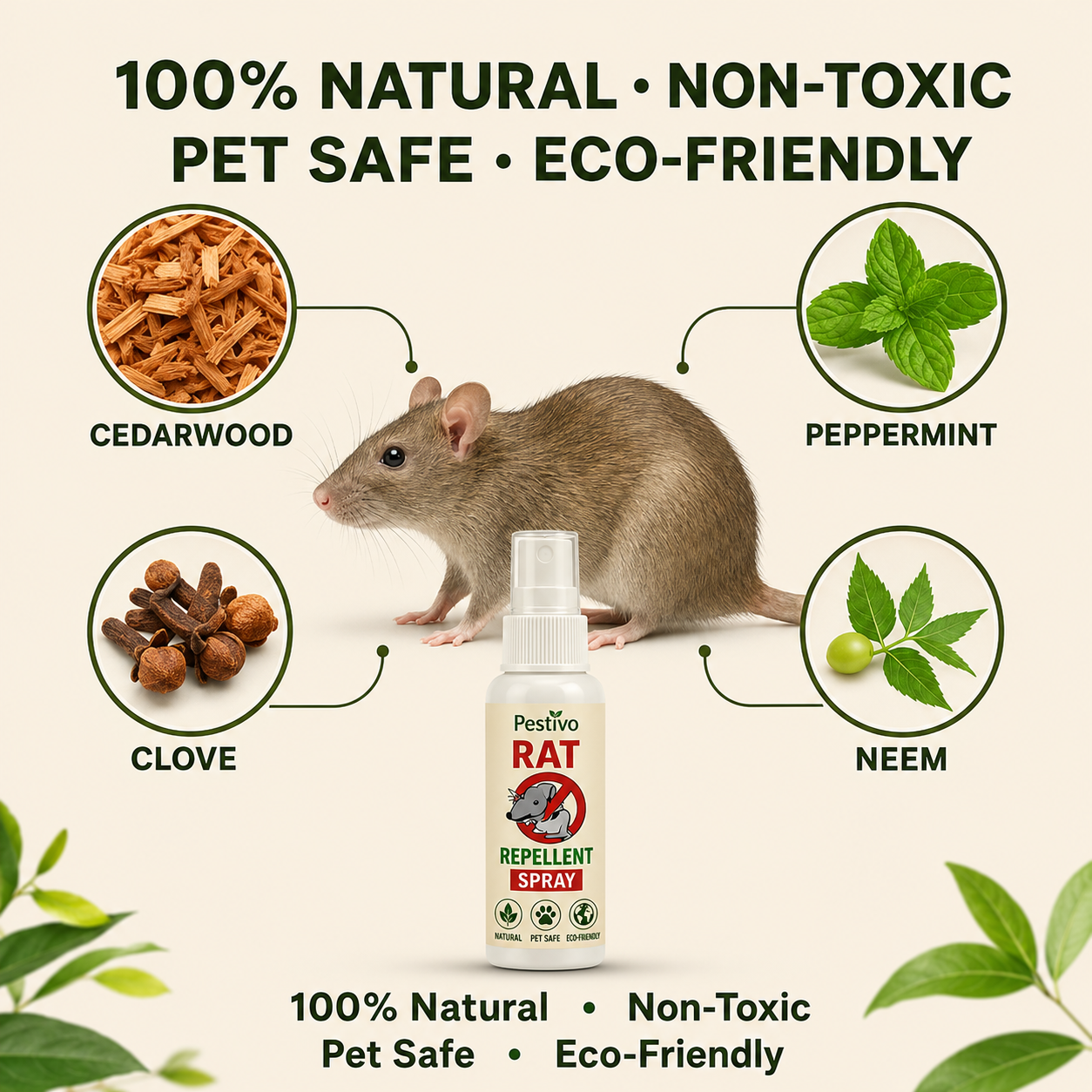 Rat Repellent Spray 50ML Buy 1 Get 2 Free